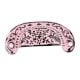 Pink Distressed Floral D Pull Iron Handle